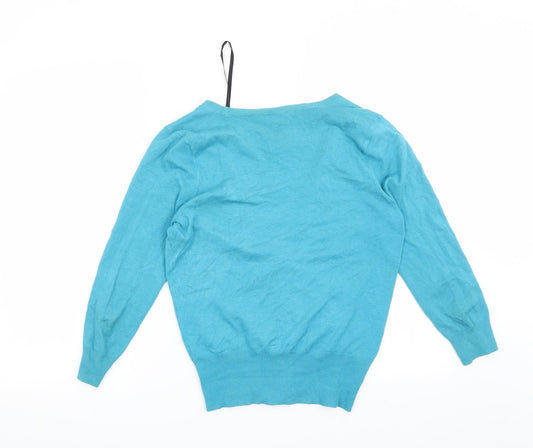 Dorothy Perkins Womens Blue Cardigan Jumper Size 12