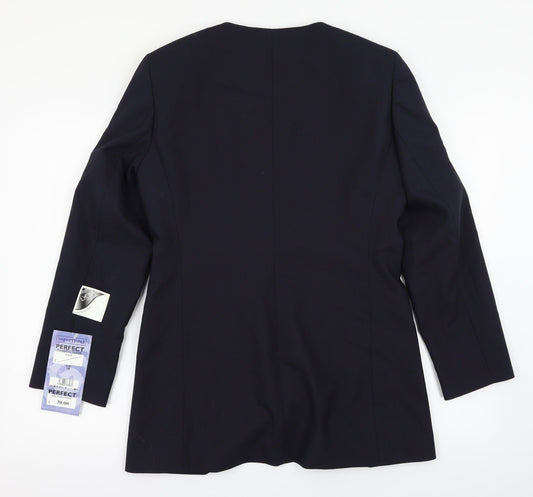 Impressions Womens Blue Jacket Suit Jacket Size 10