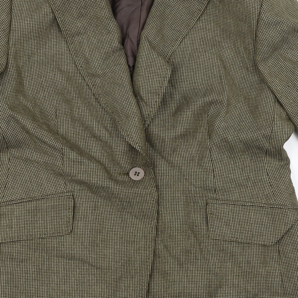 Planet Womens Yellow Jacket Suit Jacket Size 10