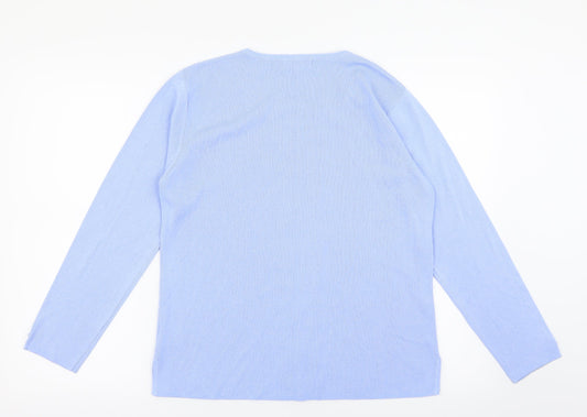 Reflect Style Womens Blue Cardigan Jumper Size M