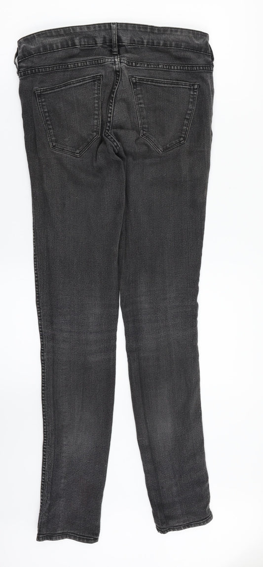H&M Womens Black Denim Skinny Jeans Size 30 in L32 in
