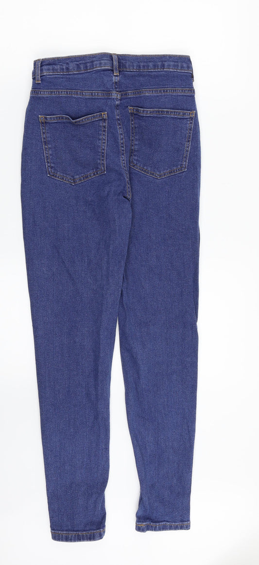 M&S Womens Blue Denim Skinny Jeans Size 6 L27 in