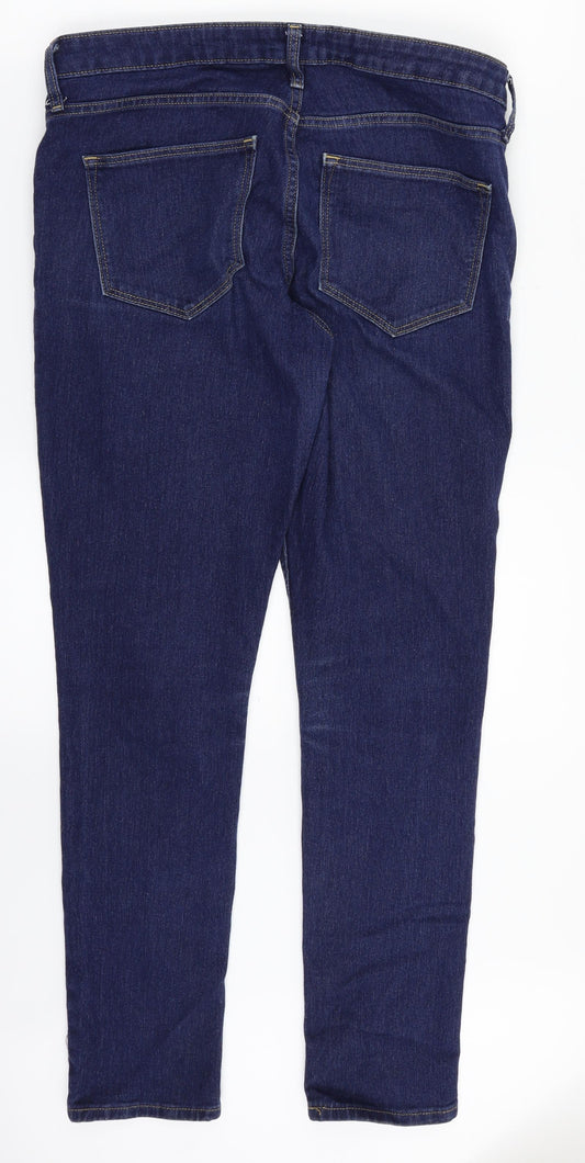 H&M Womens Blue Denim Straight Jeans Size 30 in L29 in