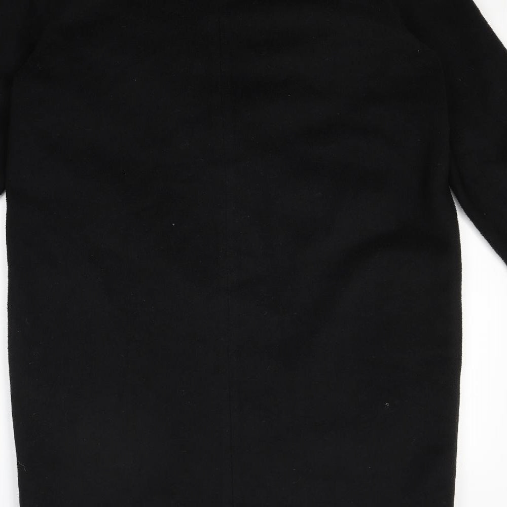 Atmosphere Womens Black Overcoat Coat Size 10