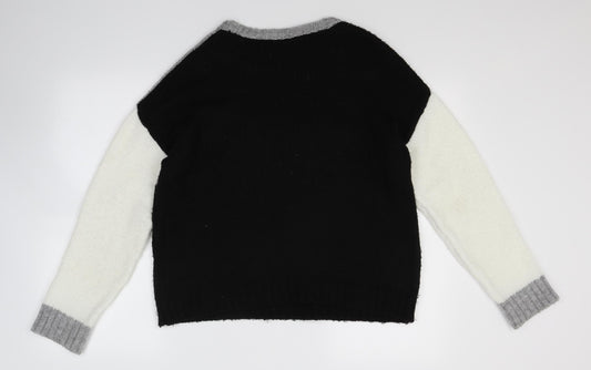 Select Womens Black Knit Pullover Jumper Size 12 - NYC