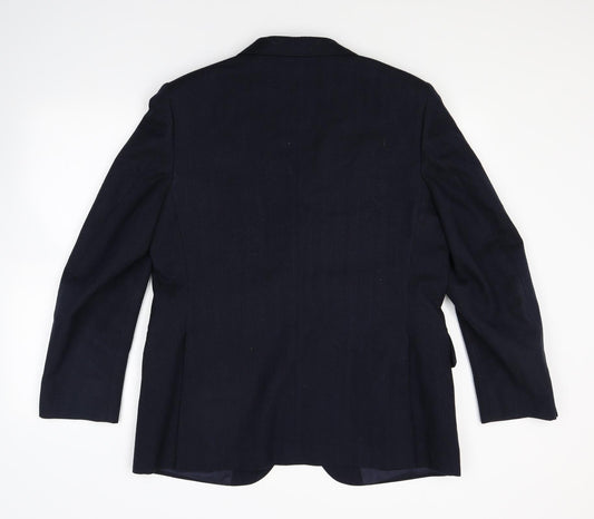 Simon House Mens Blue Jacket Suit Jacket Size 40 - tailored