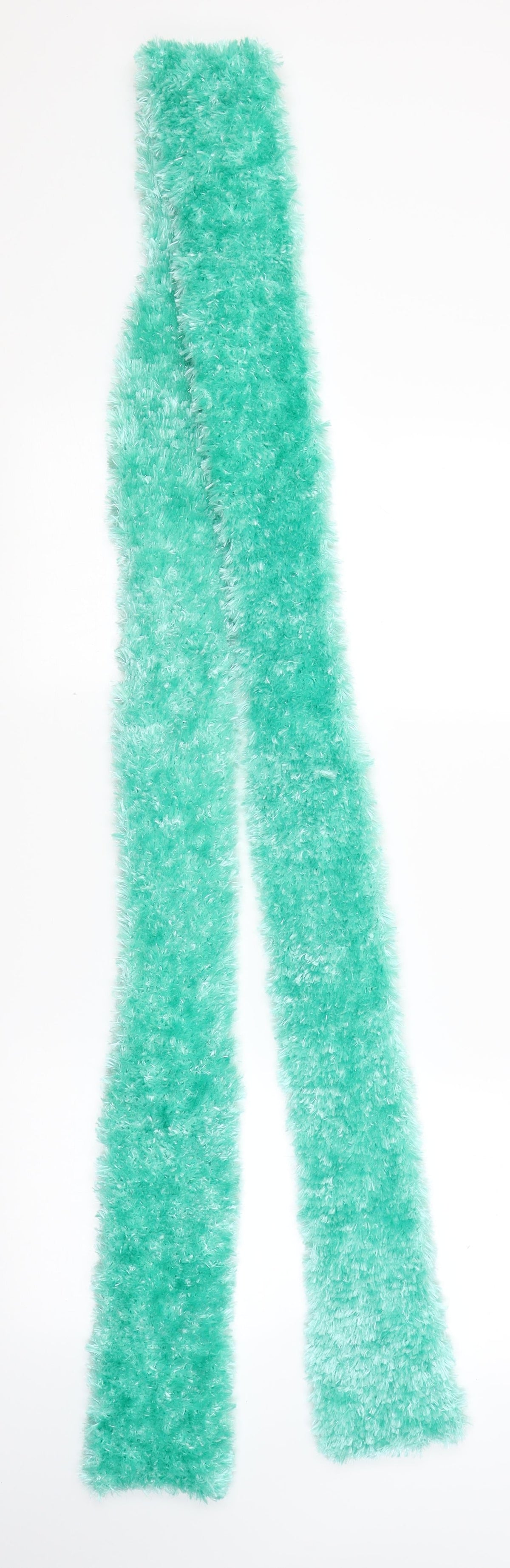 Front view of Preworn women’s green scarf