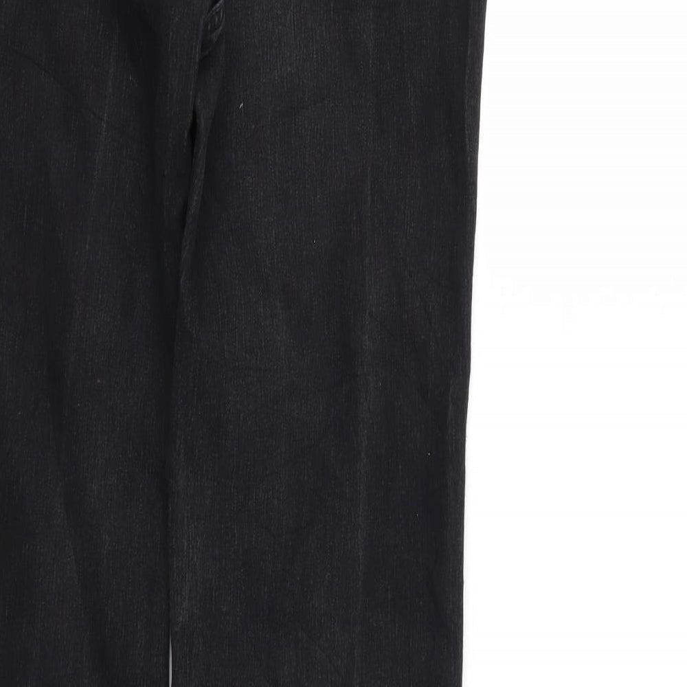 Brand and care label for Cecil women’s black denim straight jeans, size UK 29, in, 32-inch leg