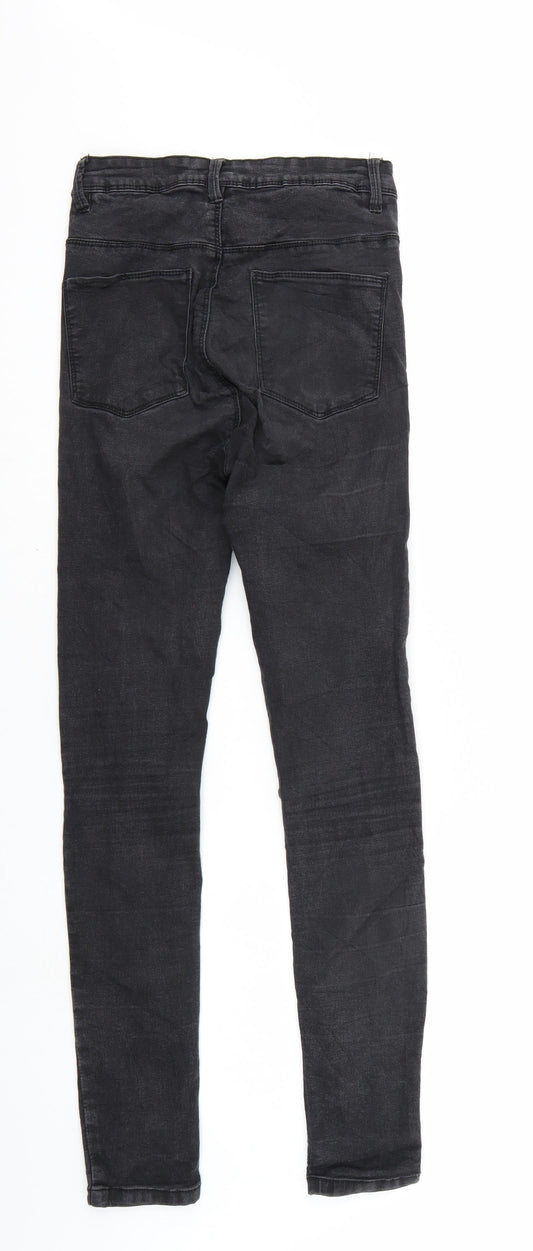 House Womens Black Denim Straight Jeans Size 10 L27 in