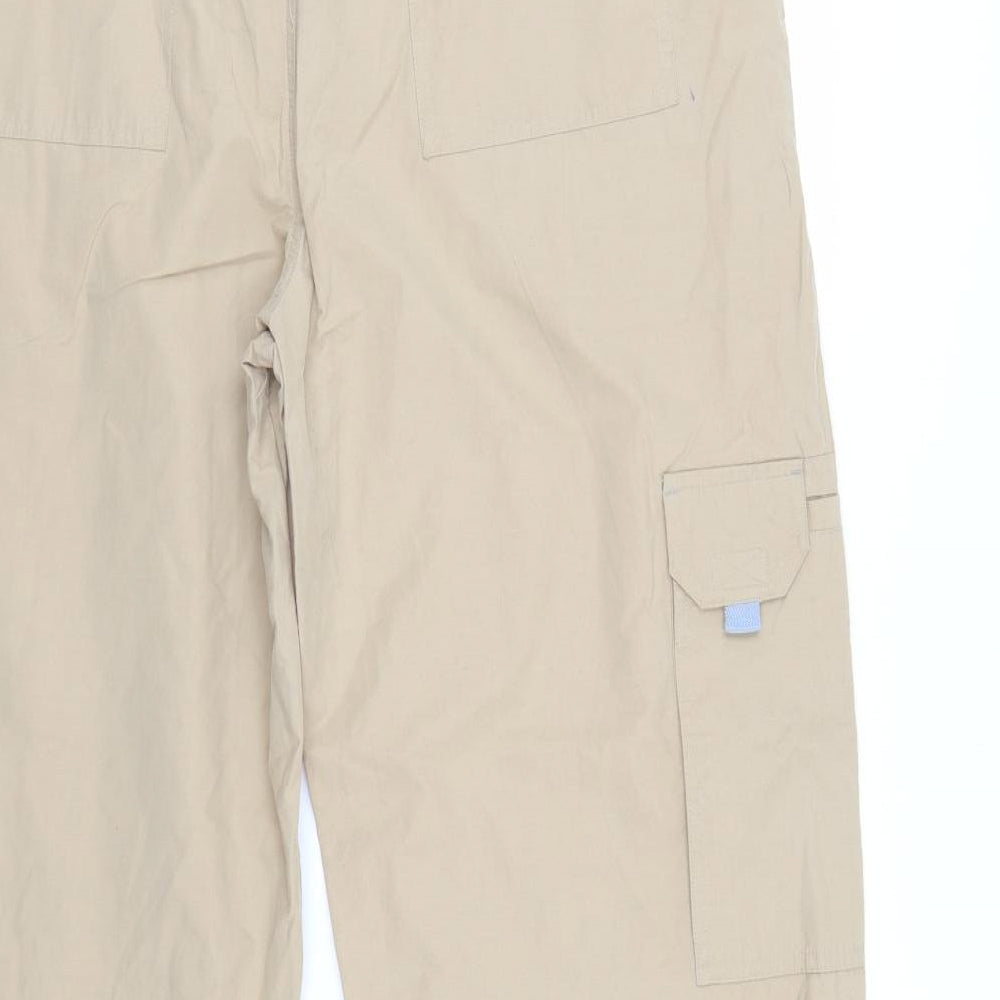 Active Mens Beige Cropped Trousers Size 36 in L23 in