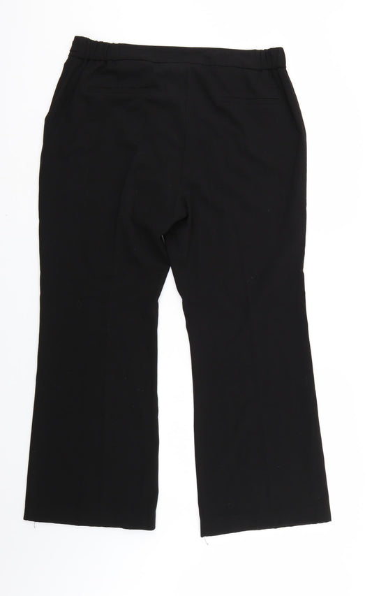 CAPSULE Womens Black Trousers Size 36 in L28 in