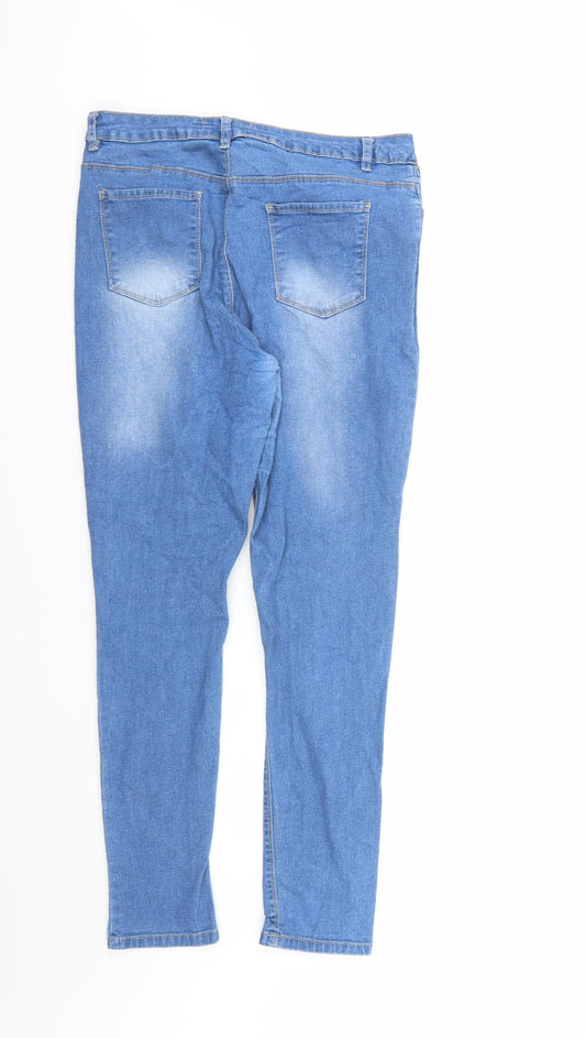 Oakridge Womens Blue Denim Straight Jeans Size 14 L28 in