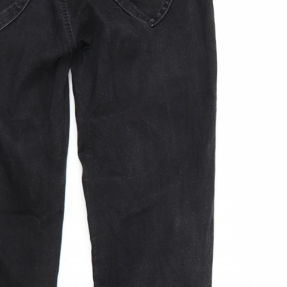 Gang Womens Black Denim Straight Jeans L27 in