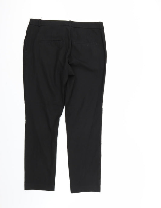 H&M Womens Black Trousers Size 14 L27 in