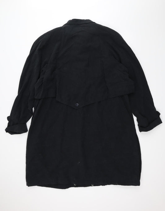 sportables Womens Blue Overcoat Coat Size 16
