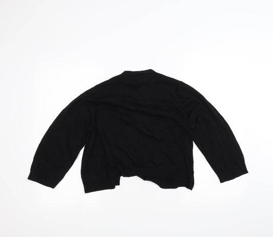 Preworn Womens Black Cardigan Jumper Size 18