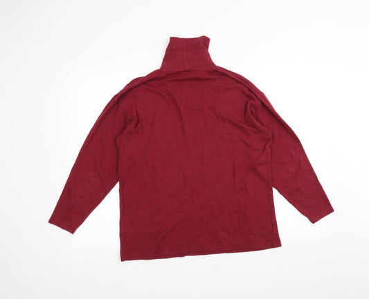 Casual Club Womens Red Pullover Jumper Size M