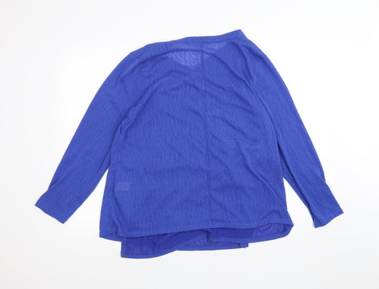 Preworn Womens Blue Cardigan Jumper Size 18