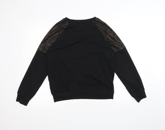Nude Lucy Womens Black Pullover Jumper Size S