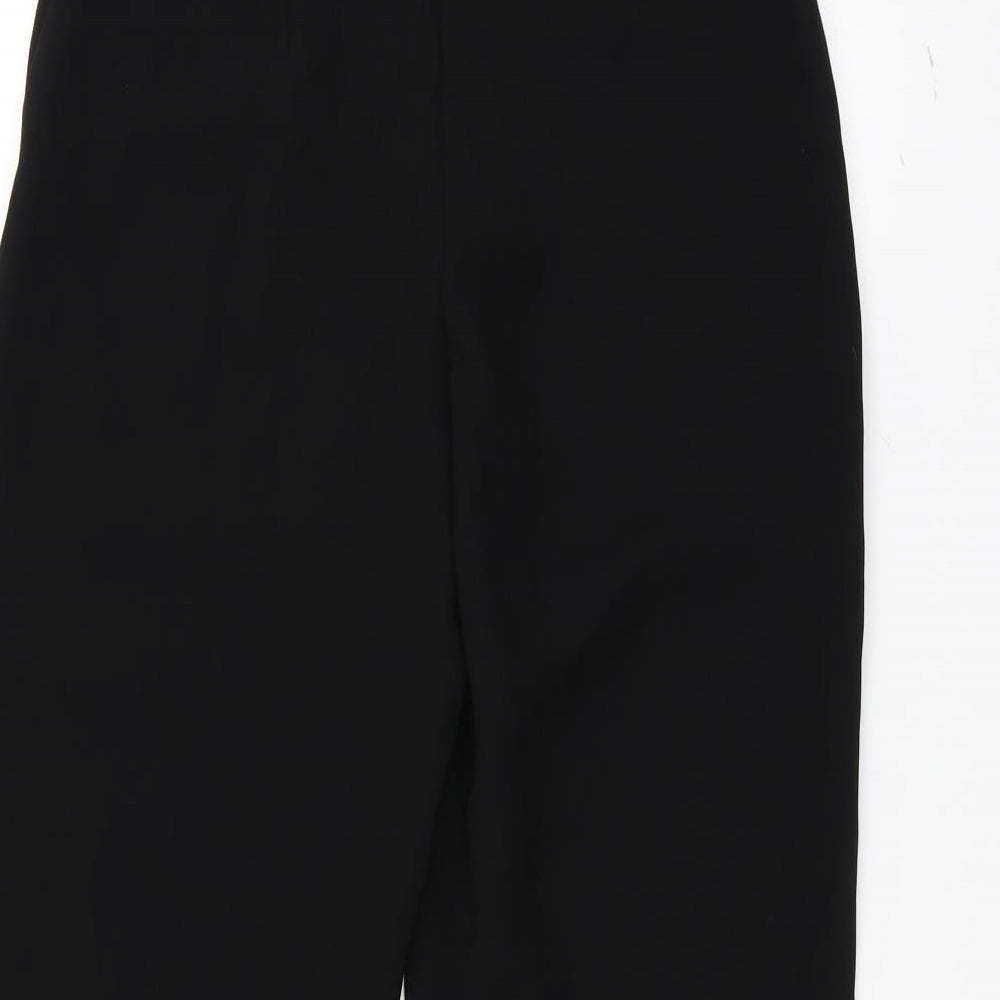 Brand and care label for M&Co women’s black trousers, size UK 8, 24-inch leg