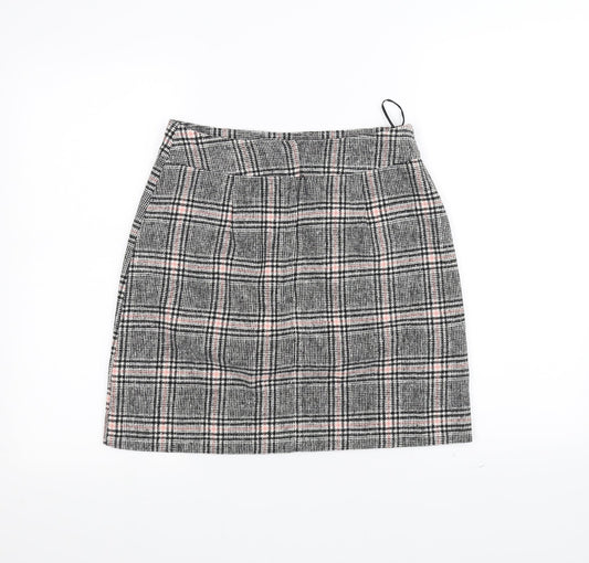 Peacocks Womens White Striped A-Line Skirt Size 8