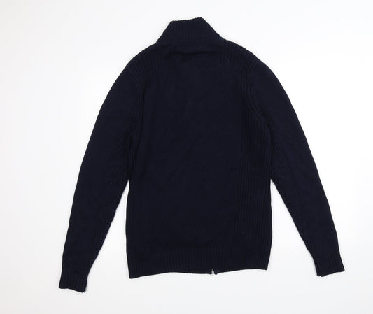 Savile Row Girls Blue Knit Jacket Size L