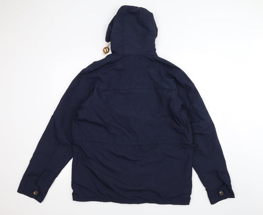 Cedar Wood State Womens Blue Parka Coat Size L