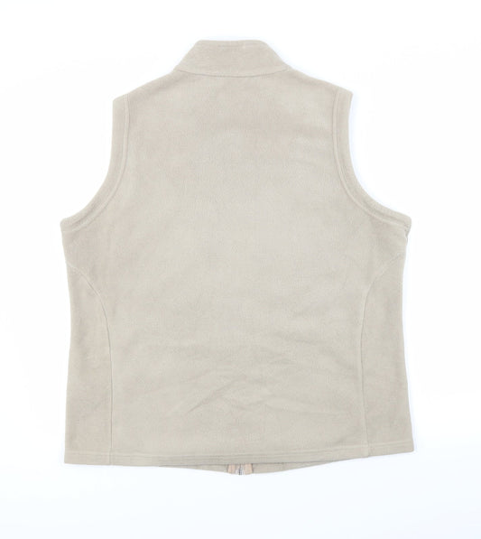 M&S Womens Beige Vest Jumper Size 18