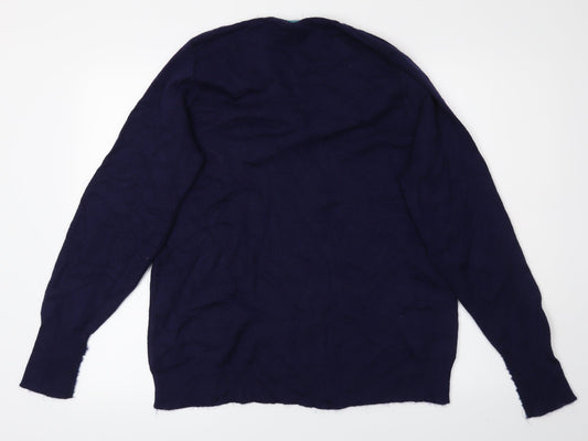 Clifton Womens Blue Pullover Sweatshirt Size M