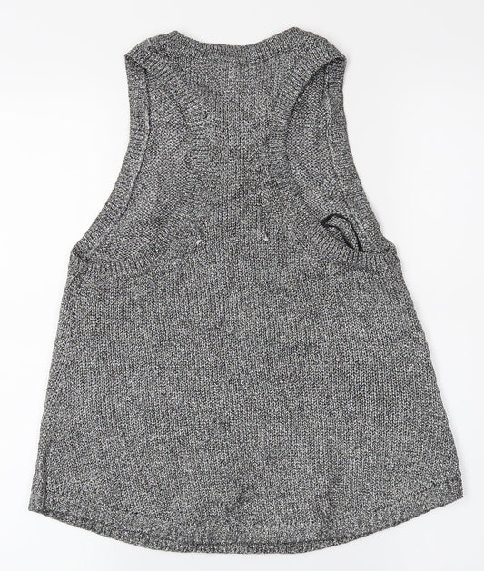 H&M Womens Silver Basic Tank Size XS