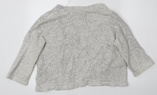 H&M Womens White Cardigan Jumper Size M