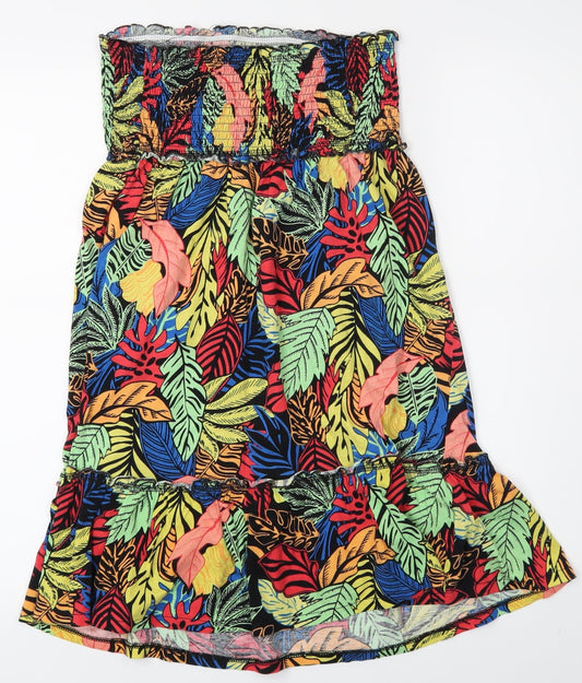Papaya Womens Blue Floral Straight & Pencil Skirt Size 10