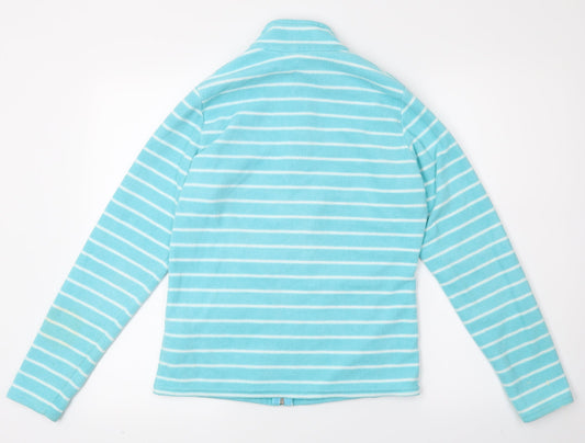 M&S Womens Blue Striped Jacket Size 10