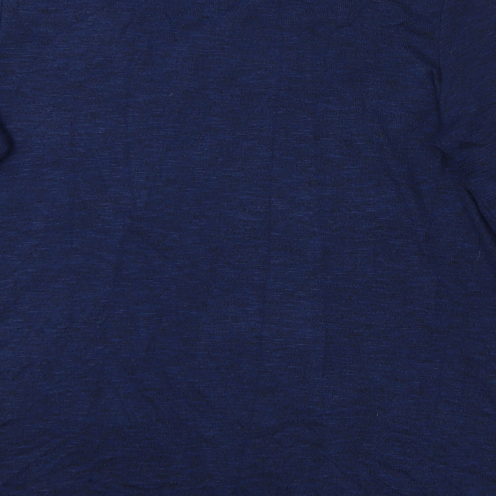 Tu Woman Womens Blue Basic T-Shirt Size 8 - Butterflies