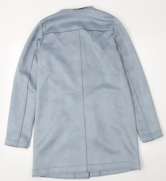 Primark Womens Blue Overcoat Coat Size 8