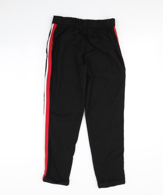 Zara Womens Black Trousers Size XS L28 in