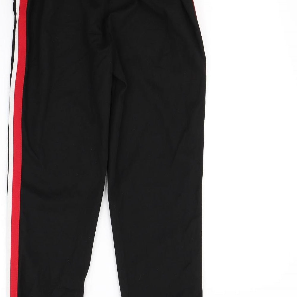 Brand and care label for Zara women’s black trousers, size XS, 28-inch leg