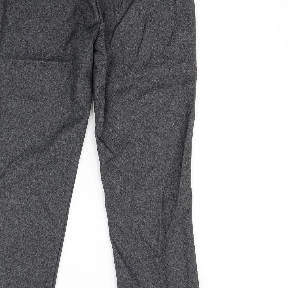 Brand and care label for Pinns women’s grey dress pants trousers, size UK 14, 30-inch leg