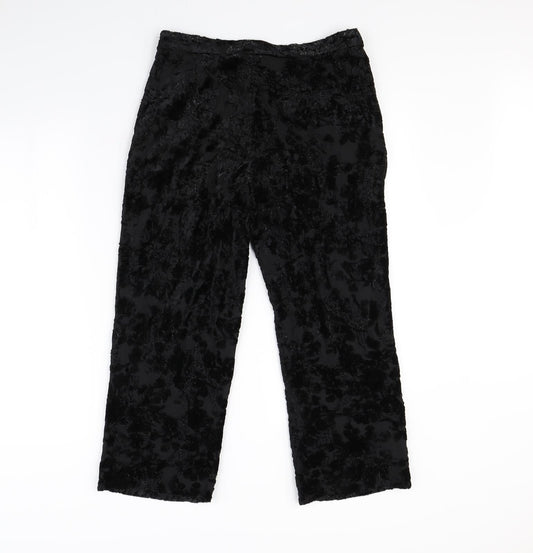 Zara Womens Black Trousers Size M L29 in