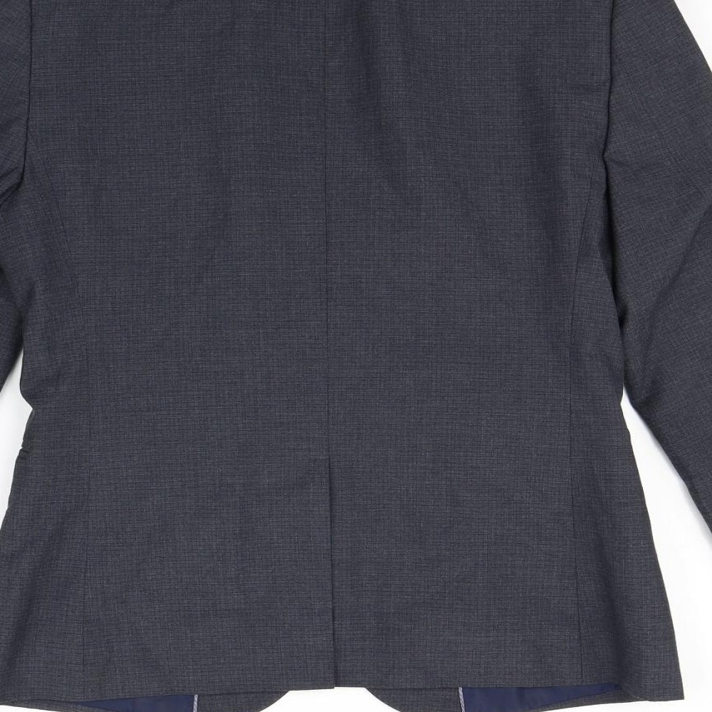 Preworn Mens Blue Jacket Blazer Size S - Shoulder Pads