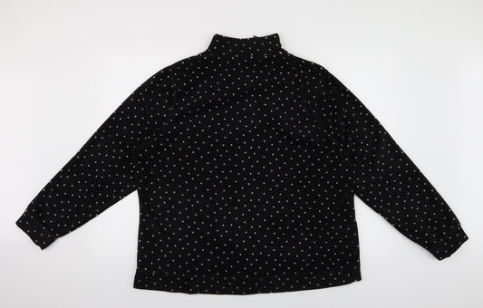 jdwilliams Womens Black Polka Dot Jacket Size 20