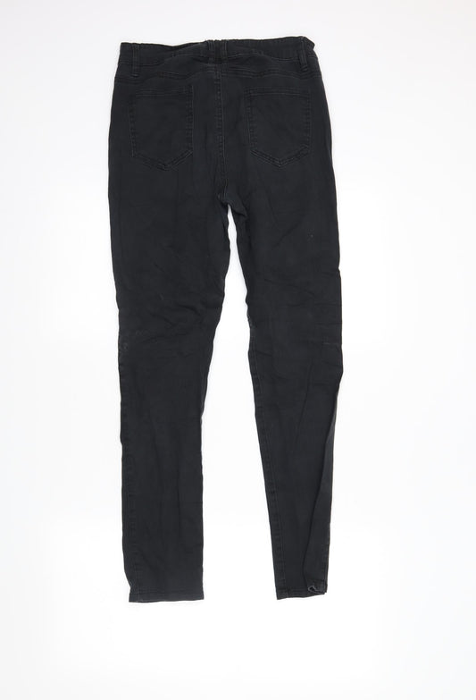 Janina Womens Black Skinny Jeans Size 8 L28 in