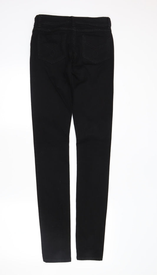 denimco Womens Black Skinny Jeans Size 8 L33 in