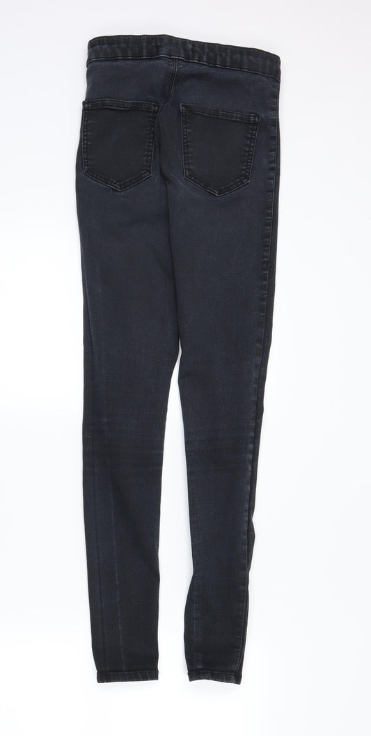 Topshop Womens Black Skinny Jeans Size 26 in L32 in