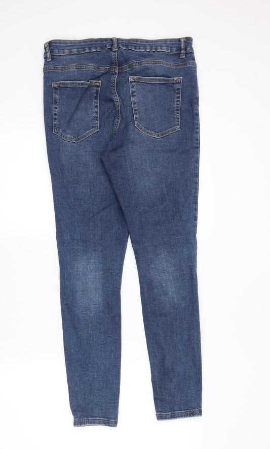 denimCo Womens Blue Denim Skinny Jeans Size 14 L27 in