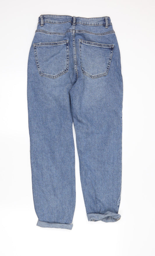 denimCo Womens Blue Denim Mom Jeans Size 6 L26 in