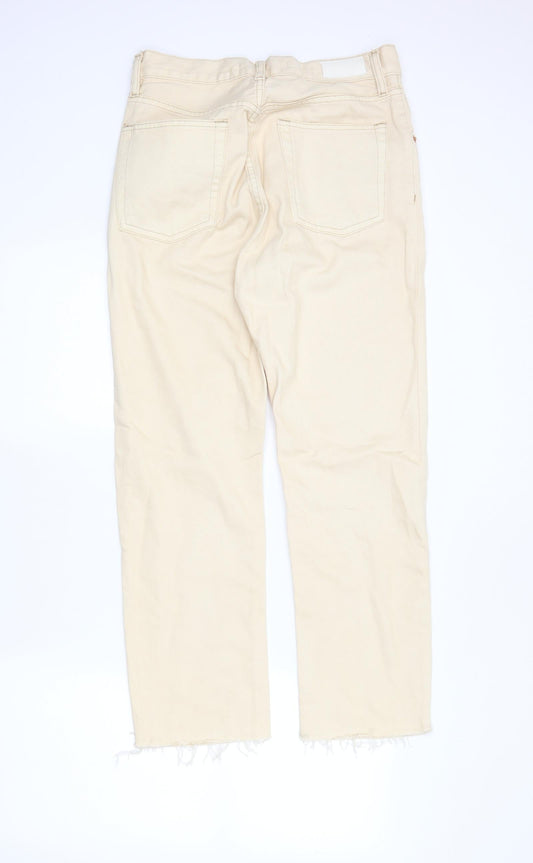 MNG Womens Ivory Denim Boyfriend Jeans Size 30 in L27 in