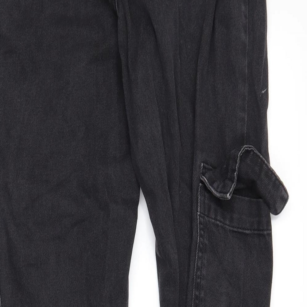 Brand and care label for denimco women’s blue denim jegging jeans, size UK 8, 28-inch leg