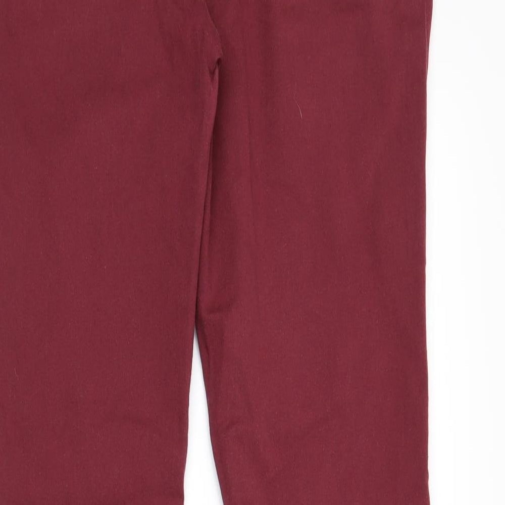 PEP&Co Womens Red Denim Skinny Jeans Size 12 L27 in