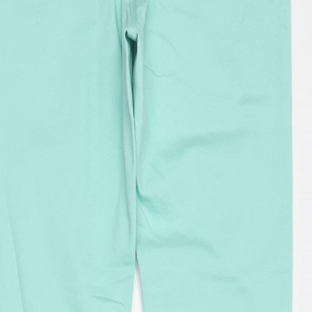 CC Womens Green Denim Straight Jeans Size 16 L28 in